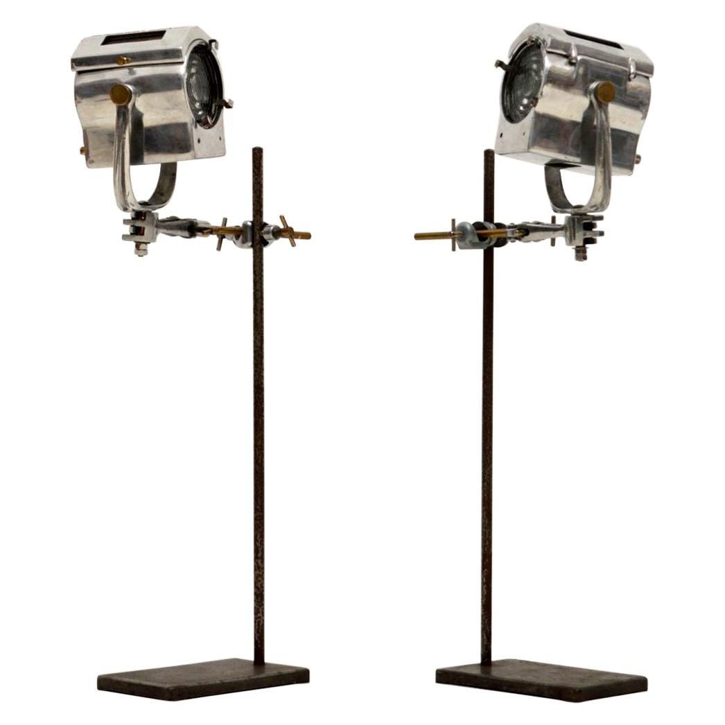 1950s Pair of Vintage Spotlights / Table Lamps
