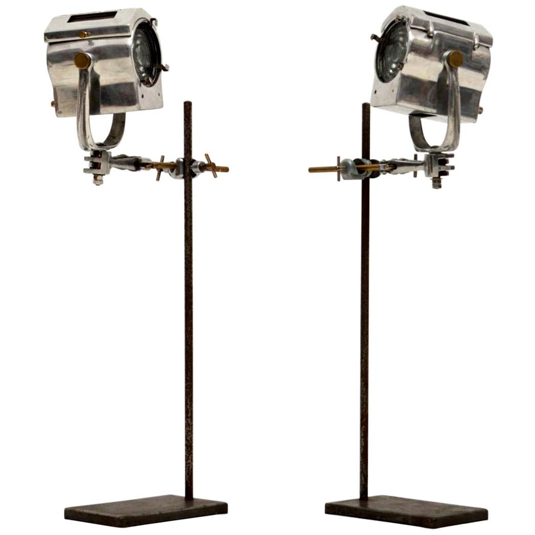 1950s Pair of Vintage Spotlights or Table Lamps