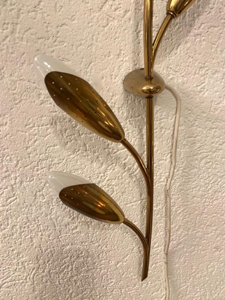 1950s Pair of Wall Lamp by BAG Turgi Switzerland 1