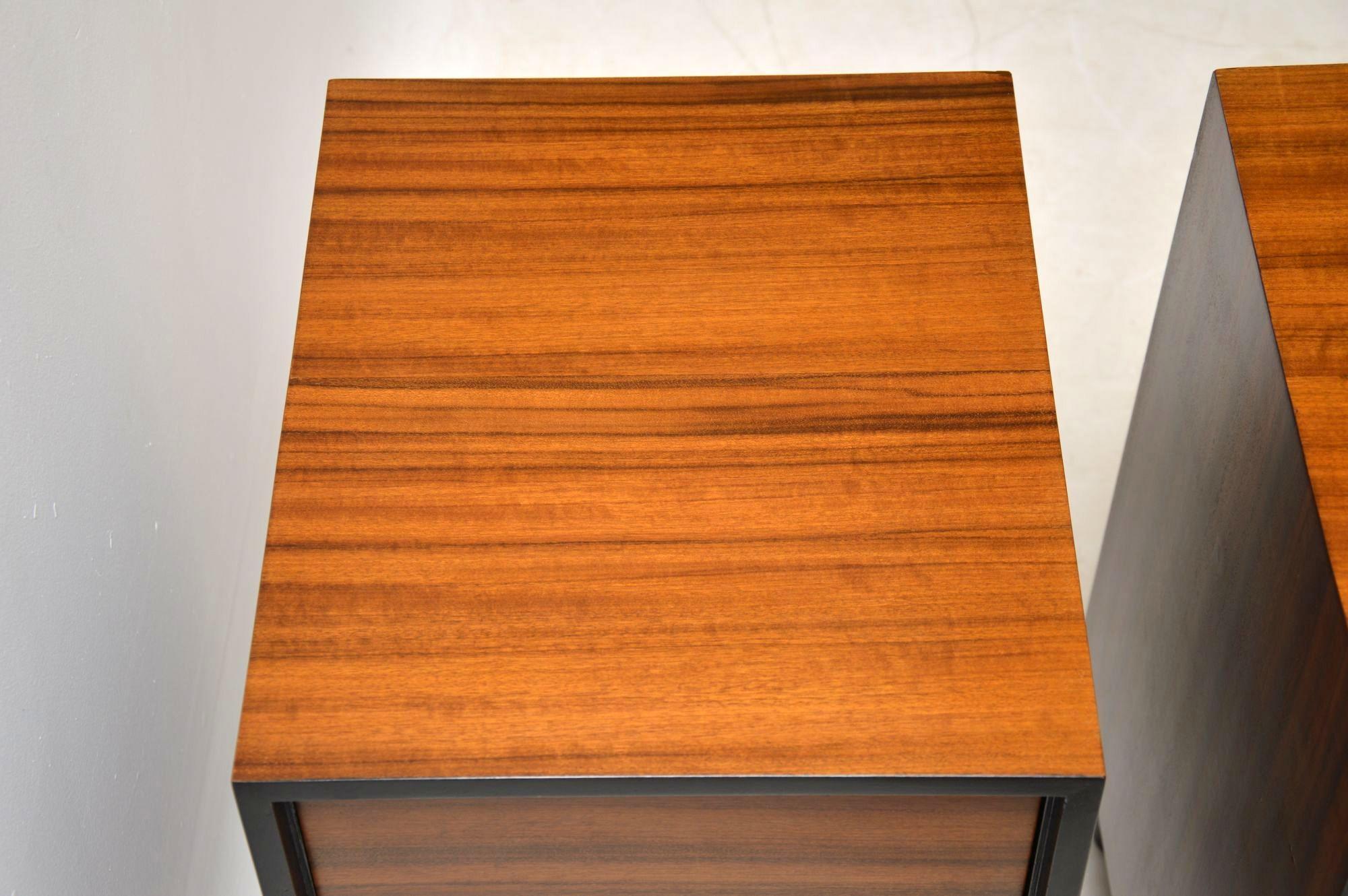 1950s Pair of Walnut Bedside Chests by John & Sylvia Reid for Stag 3
