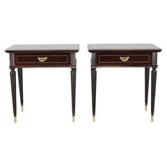 Vintage 1950s Pair of Wooden Italian Night Stands