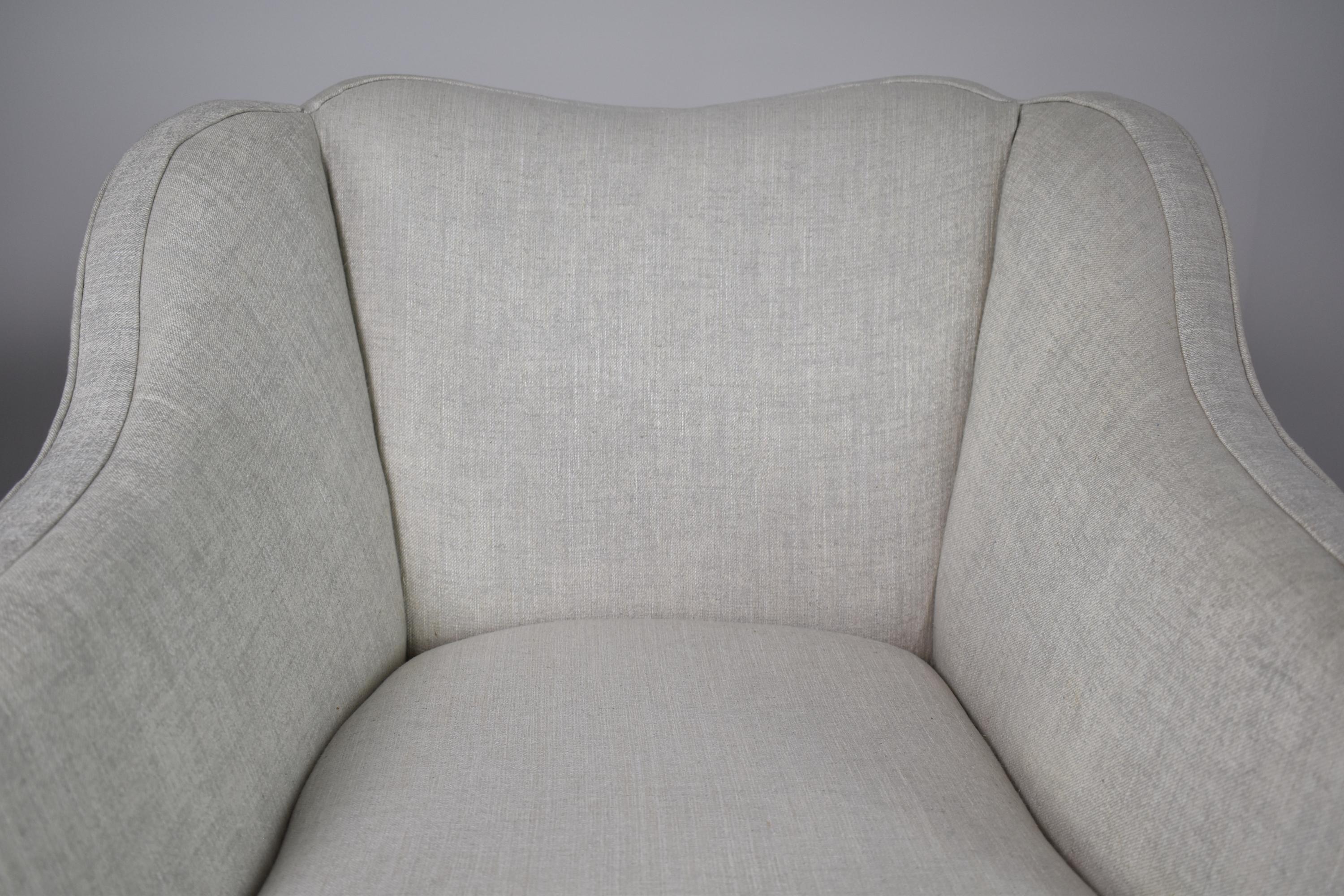 Restaurierte italienische Sessel aus den 1950er Jahren, die Gio Ponti zugeschrieben werden (Moderne der Mitte des Jahrhunderts) im Angebot