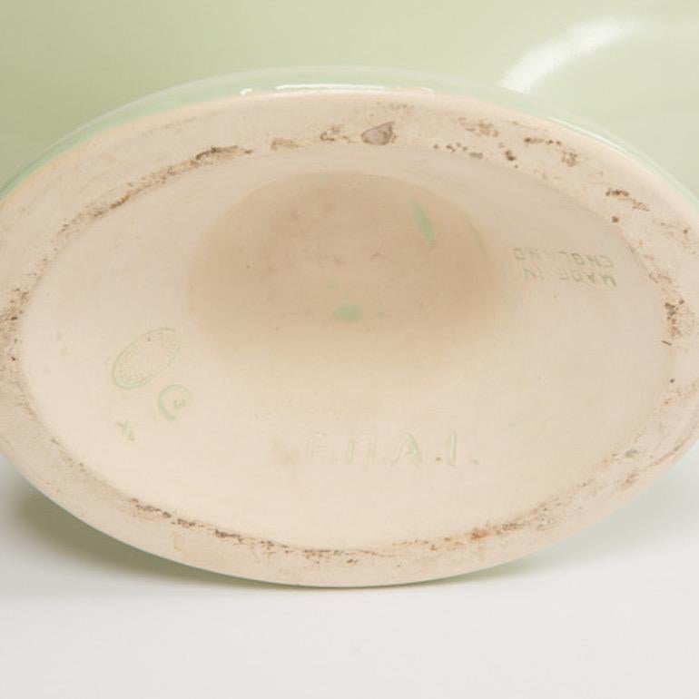 1950s Pale Green Glazed Fulham Pottery Urn by Constance Spry 1