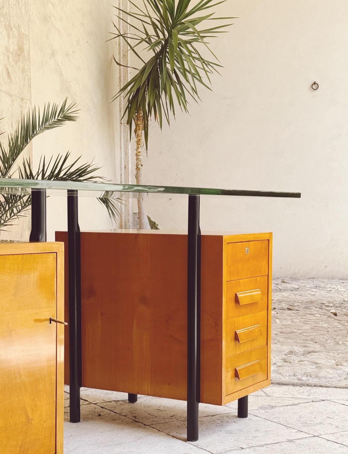 1950s 'Palermo' Desk by G. Caccamo Mobili For Sale 1
