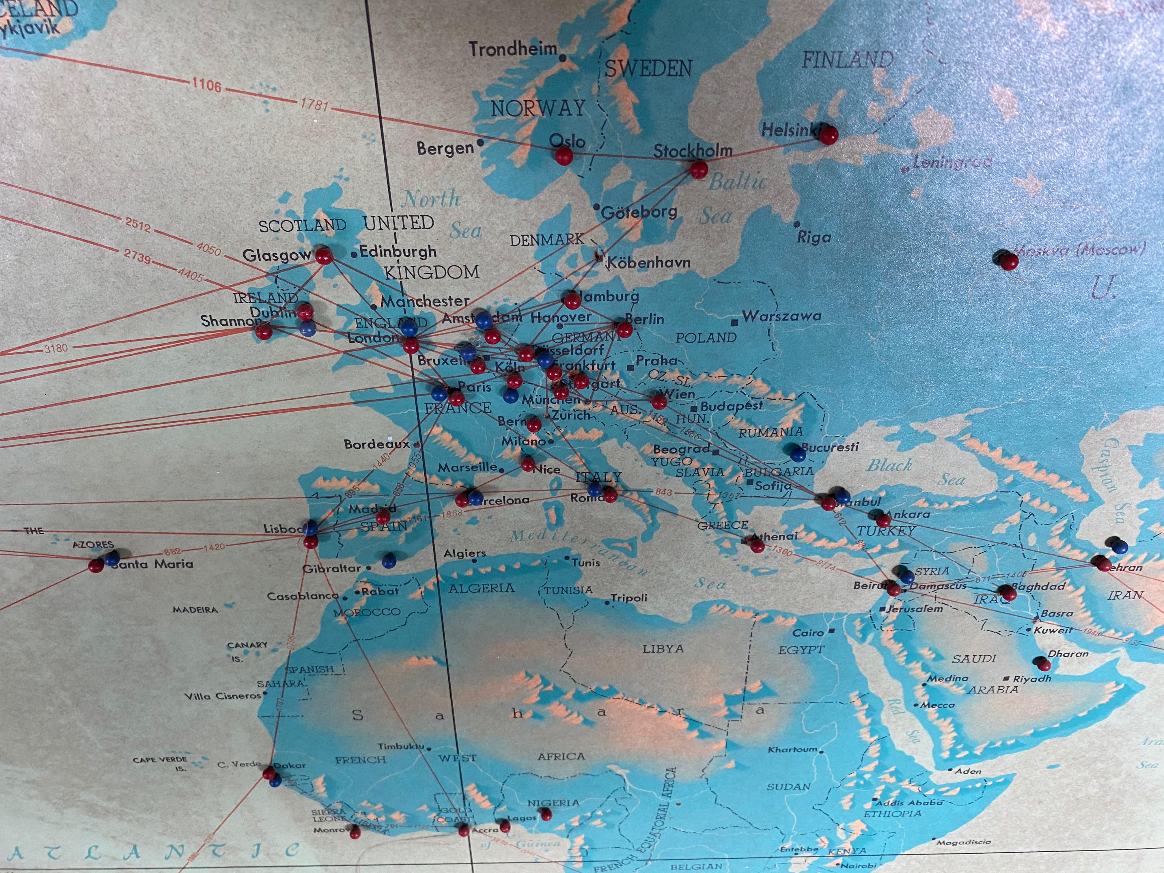 world map 1950