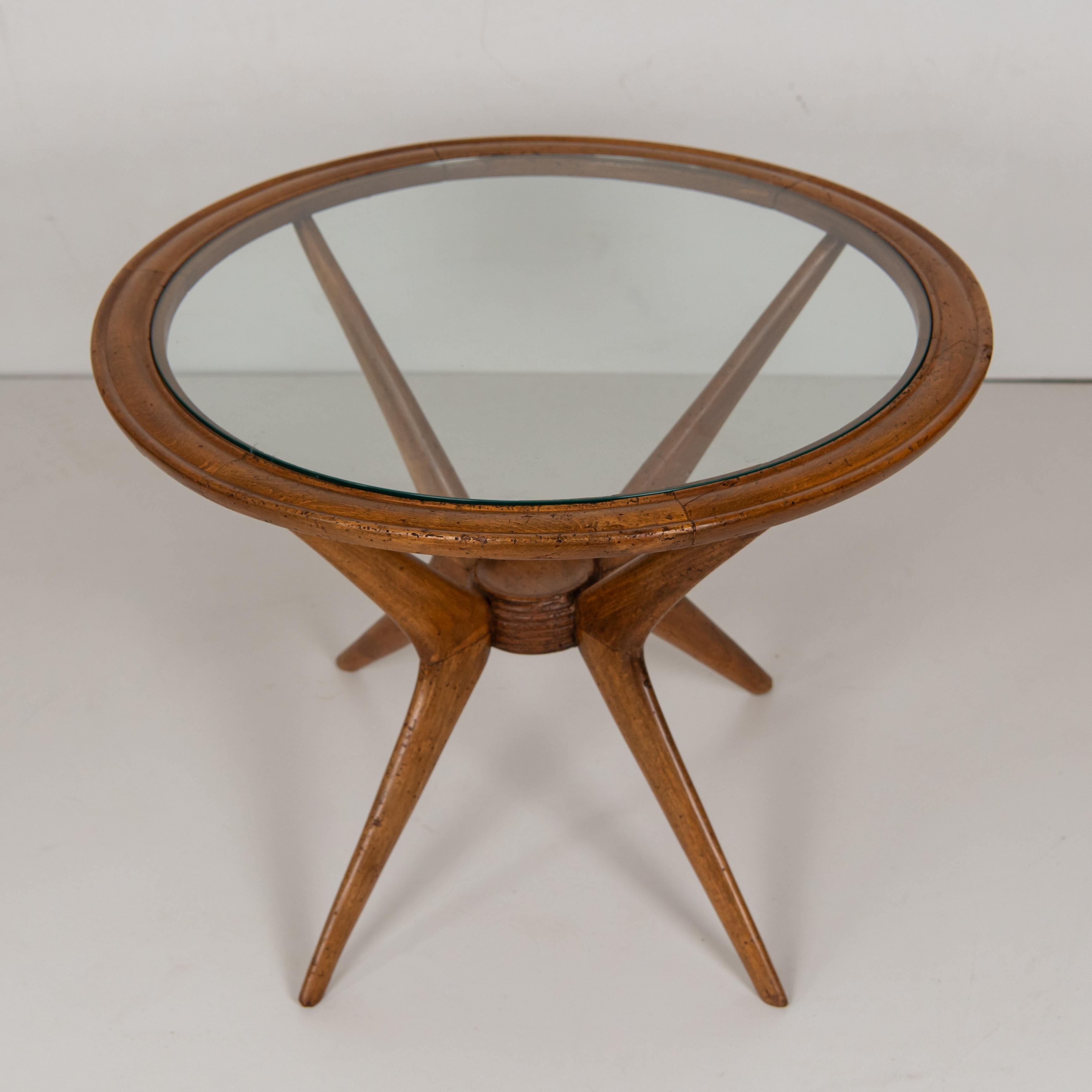 Mid-Century Modern 1950s Vintage round Coffee Table by Paolo Buffa 