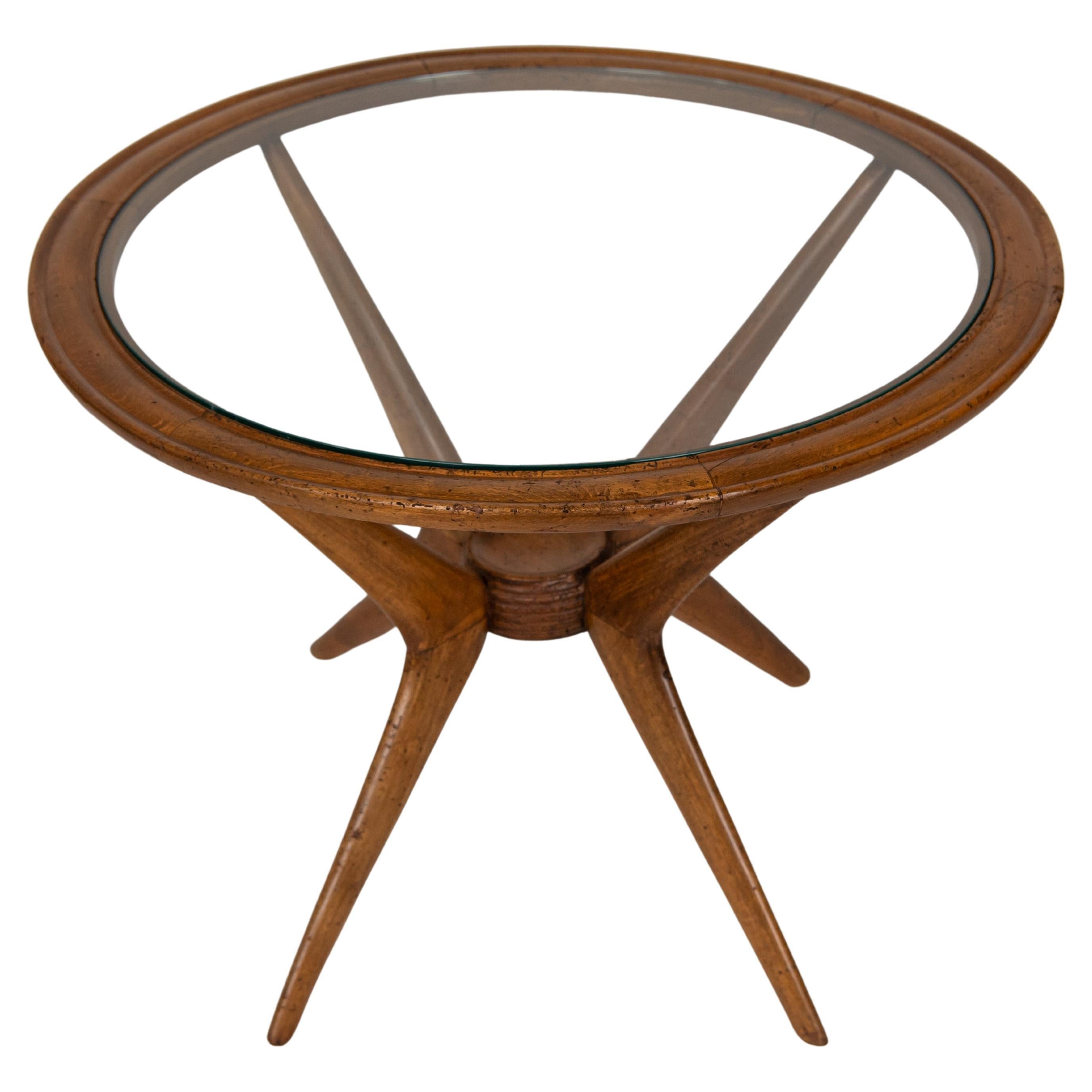 1950s Vintage round Coffee Table by Paolo Buffa 