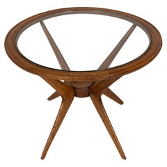 Table basse ronde vintage des années 1950 par Paolo Buffa 