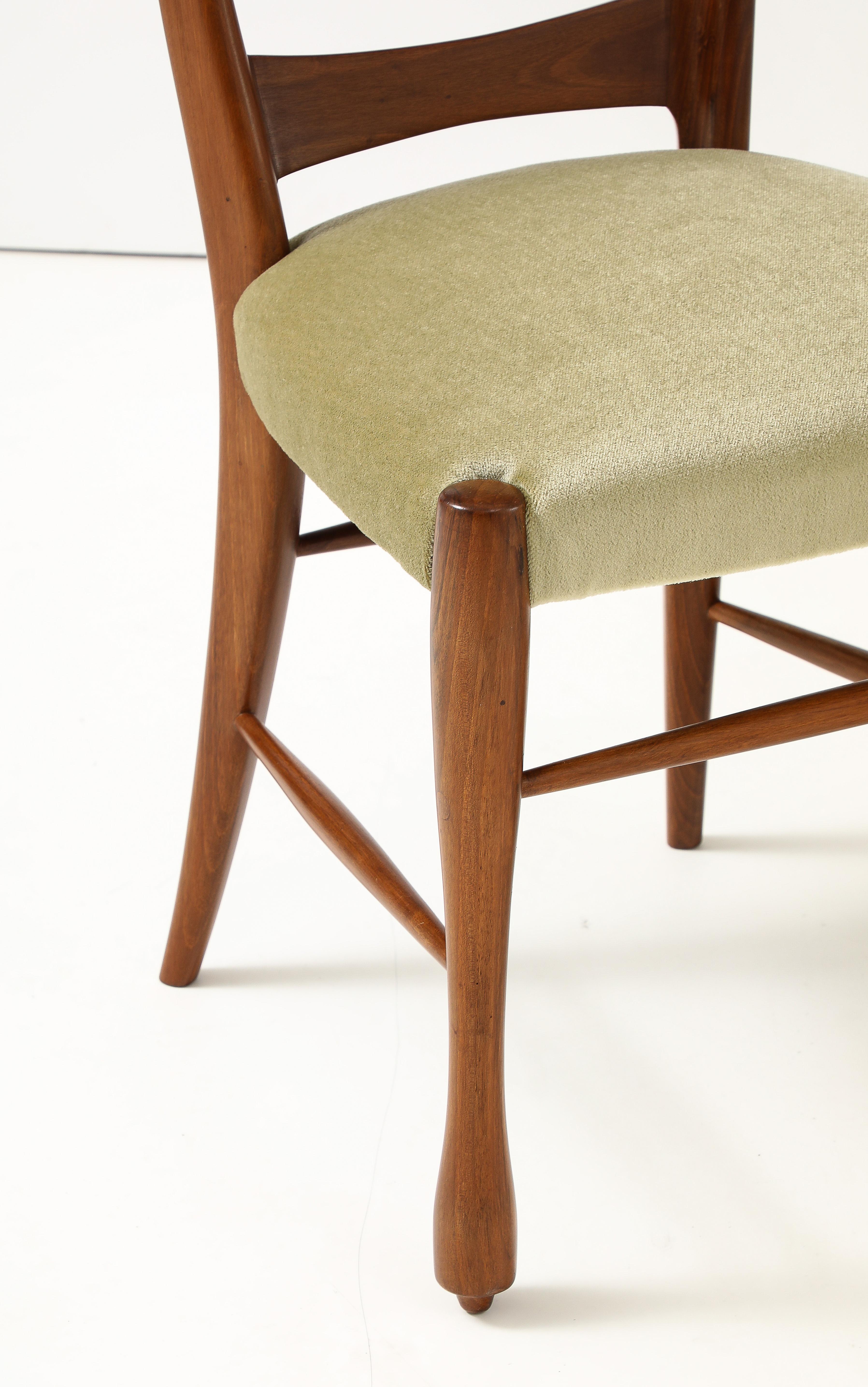 1950's Paolo Buffa Hohe Rückenlehne Stühle (Moderne der Mitte des Jahrhunderts) im Angebot