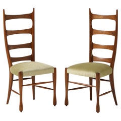 1950's Paolo Buffa High Back Side Chairs