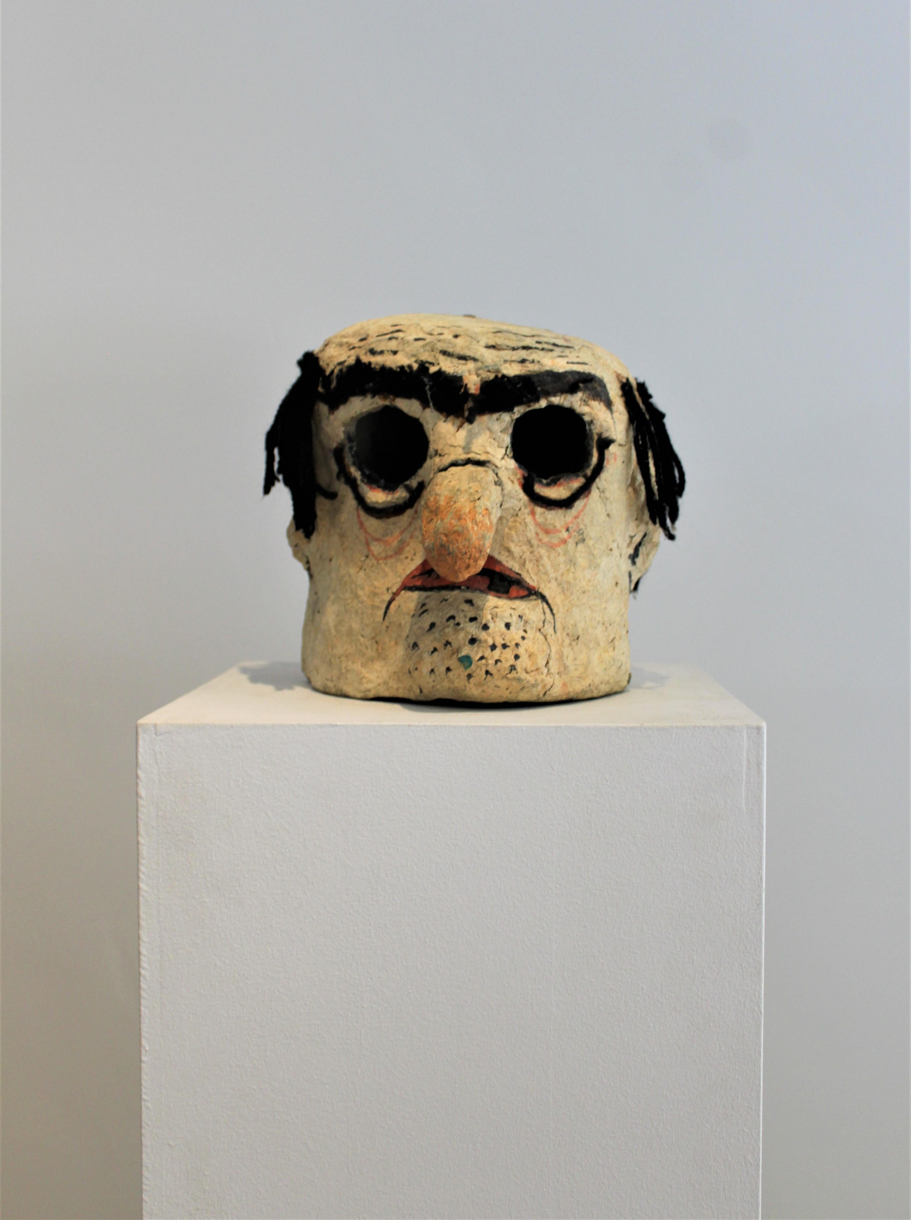 French 1950's Papier mâché french theatre head For Sale