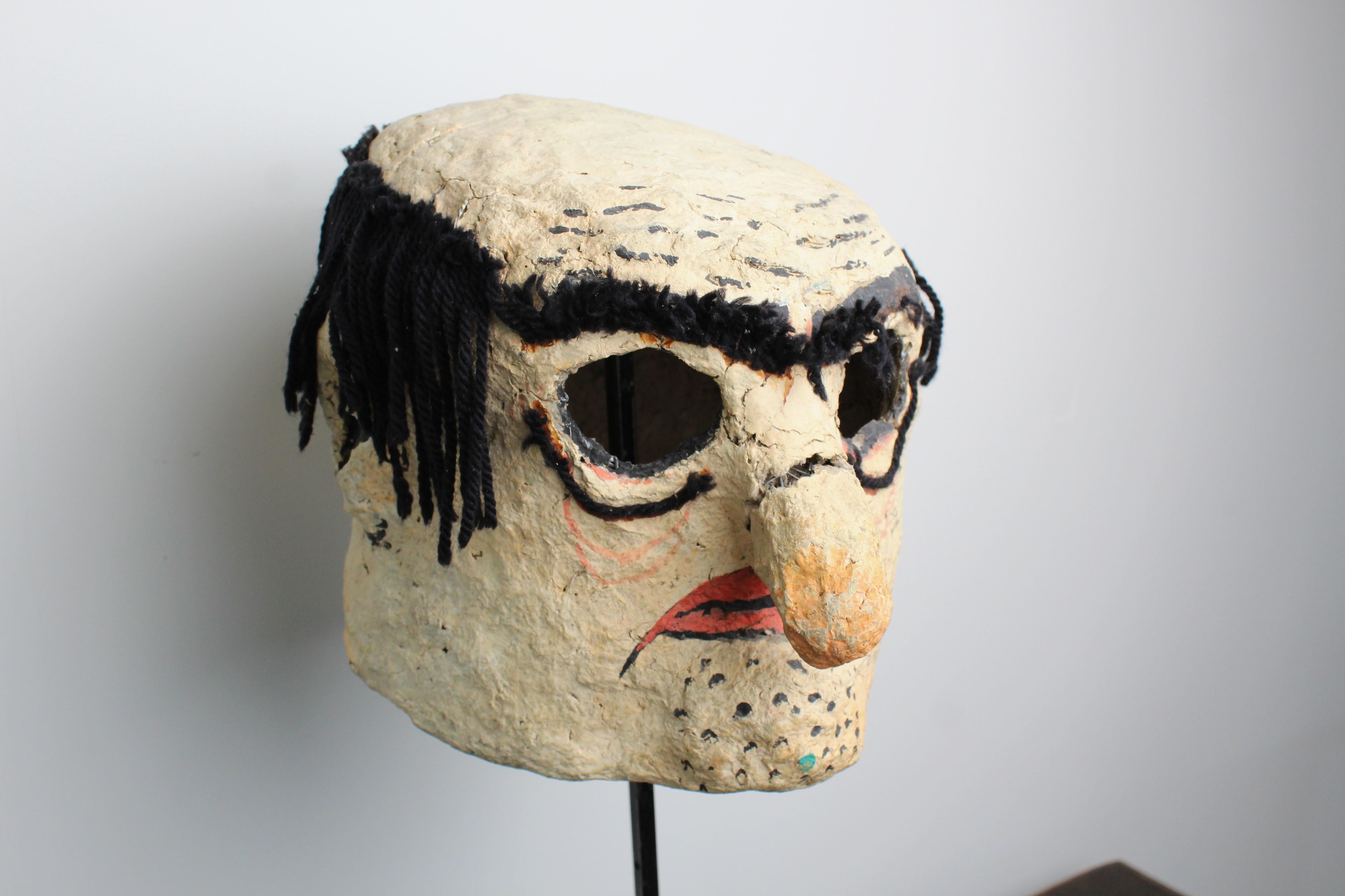 1950's Papier mâché french theatre head For Sale 2