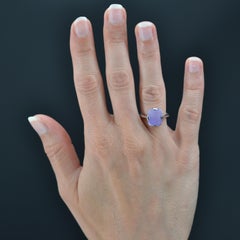 1950s, Parma Jade 18 Karat White Gold Ring