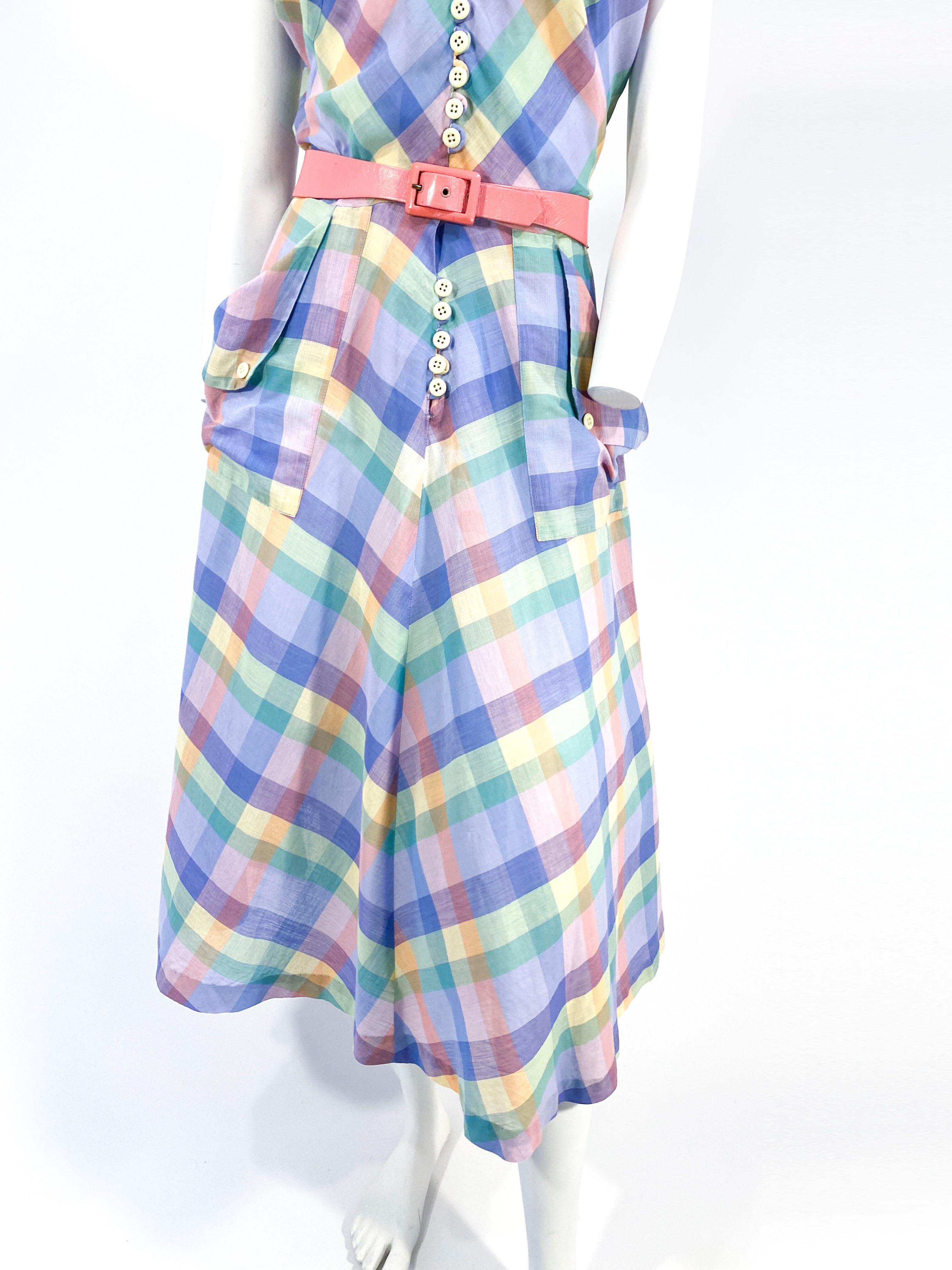 pastel plaid dress