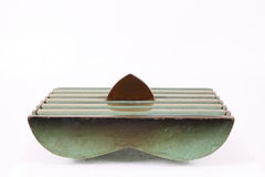 1950s Patinated Brass Storage Box with Lid by PAL-BELL, Iconic Israeli Design