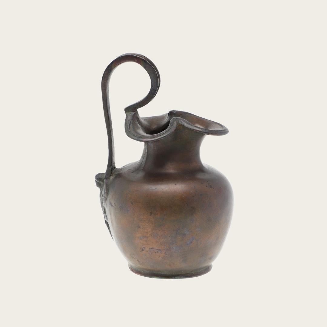 Unknown 1950s Patinated Bronze Vessel For Sale