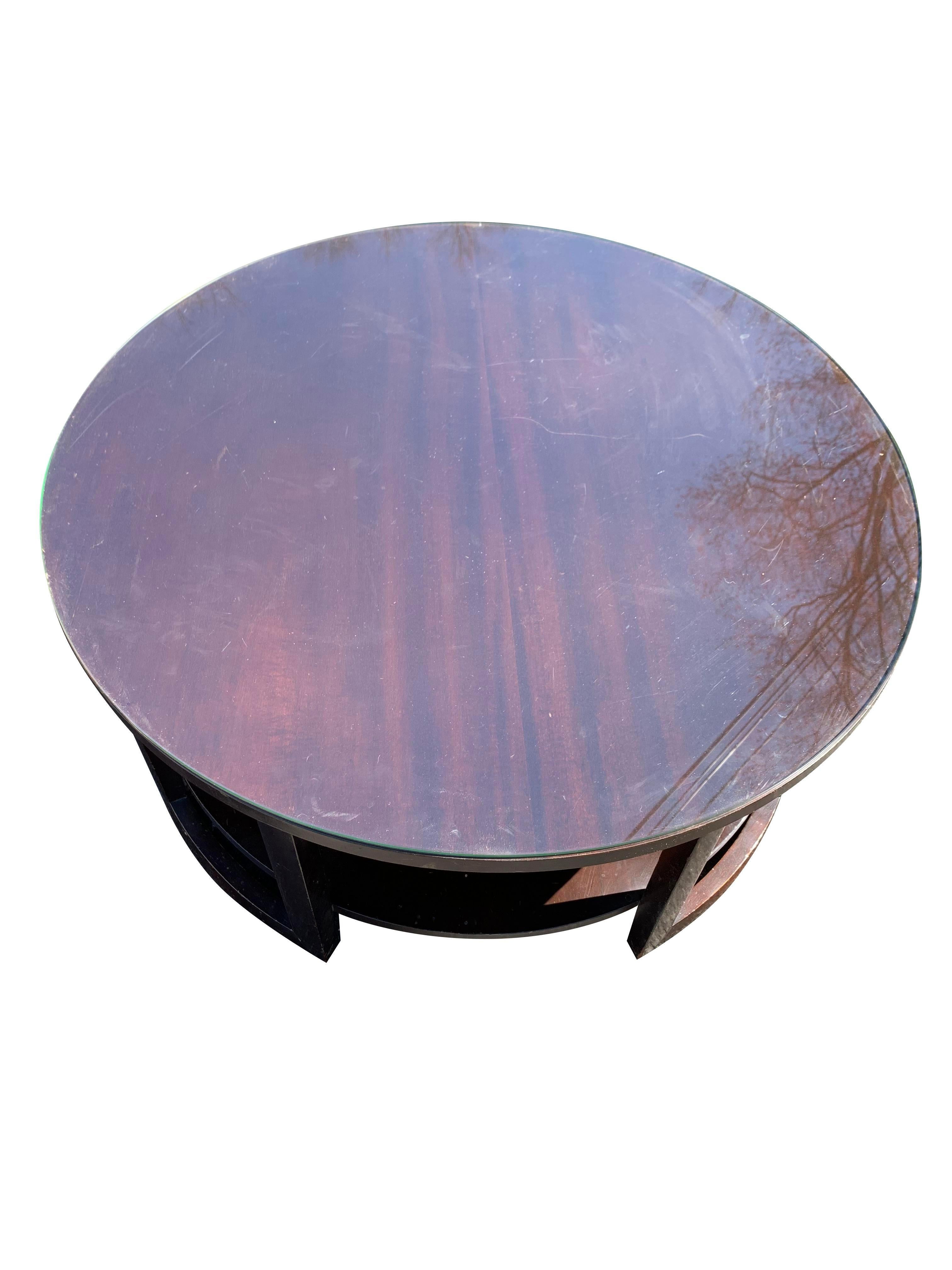 Verre Table basse des années 1950 Paul Frankl for John Stuart Mid Century Modern Table à café en vente