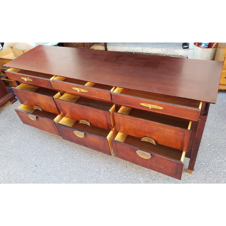 1950s Paul Frankl for Johnson Furniture Lowboy Dresser In Good Condition For Sale In Germantown, MD