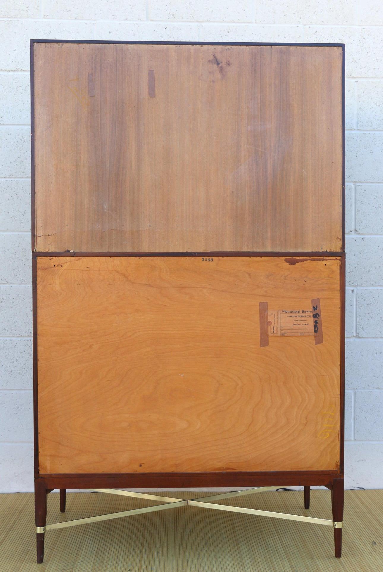 Mid-20th Century 1950’s Paul McCobb China Cabinet With Disappearing Bifold Doors. For Sale