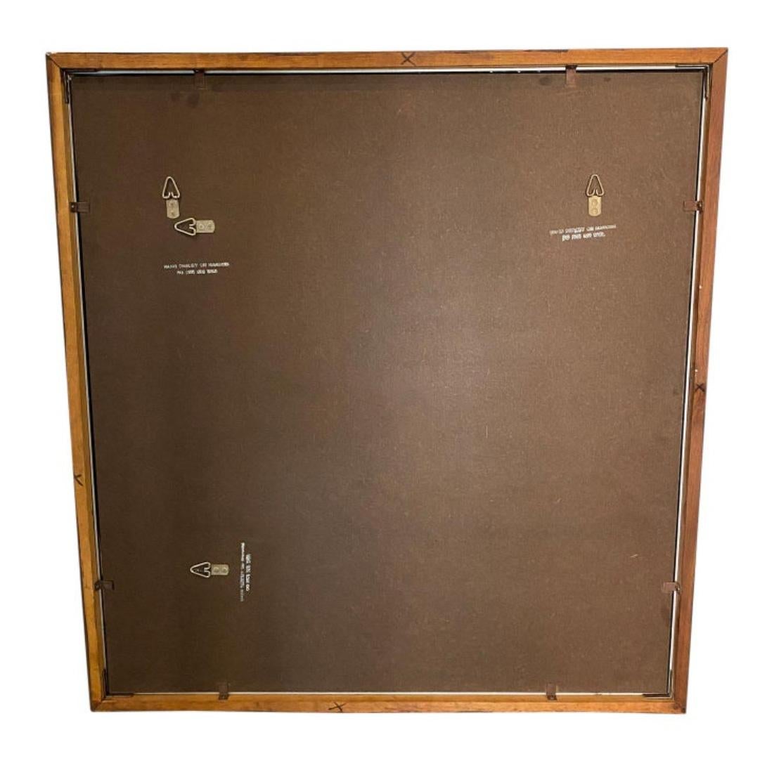 Aluminium Années 1950 Paul McCobb for Calvin Linear Group Wall Mirror Walnut & Aluminum 34 