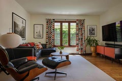 1950s Paul McCobb Orange & Black Credenza for Planner Group