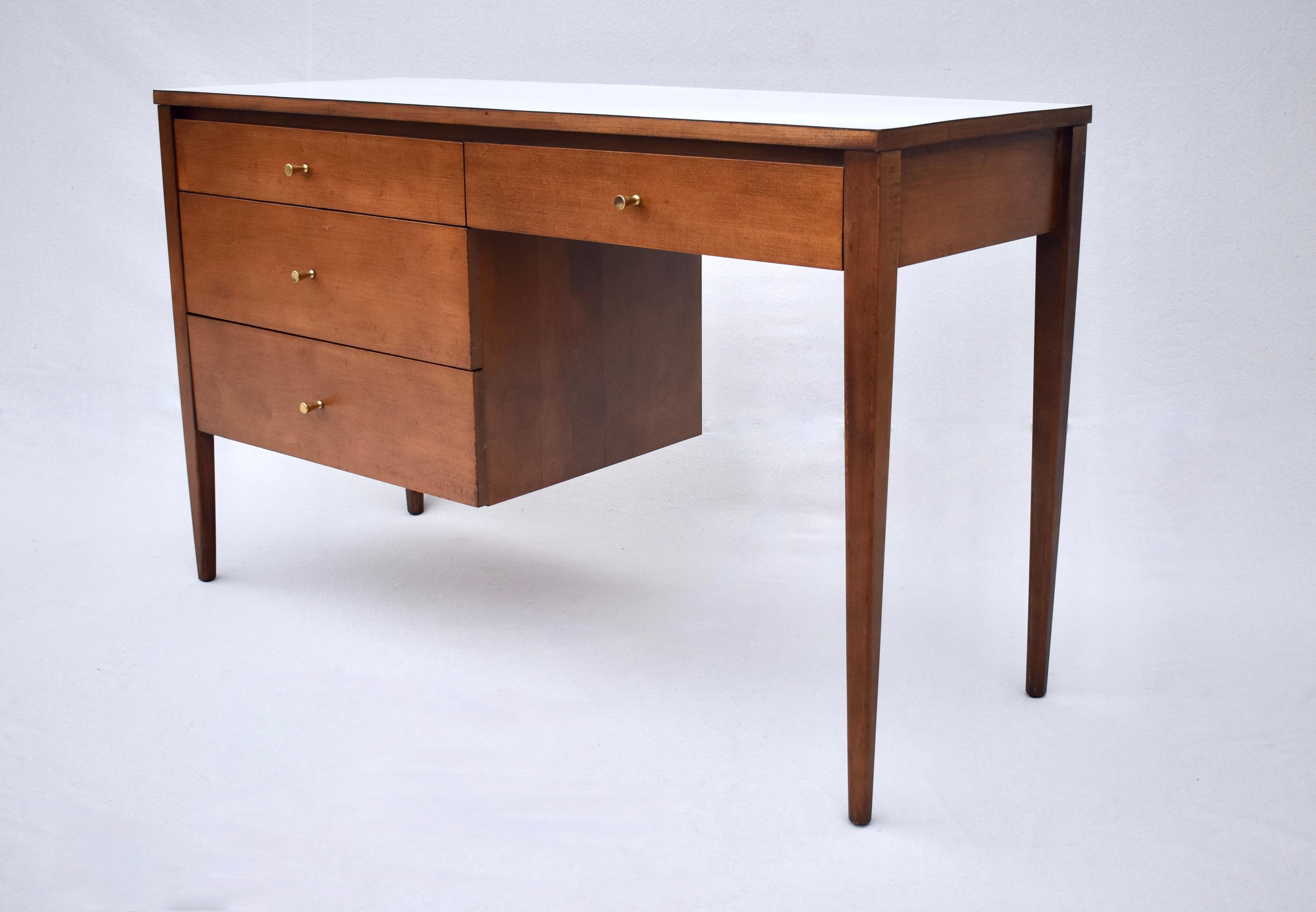 American 1950's Paul McCobb Planner Group Desk & Chair Set For Sale