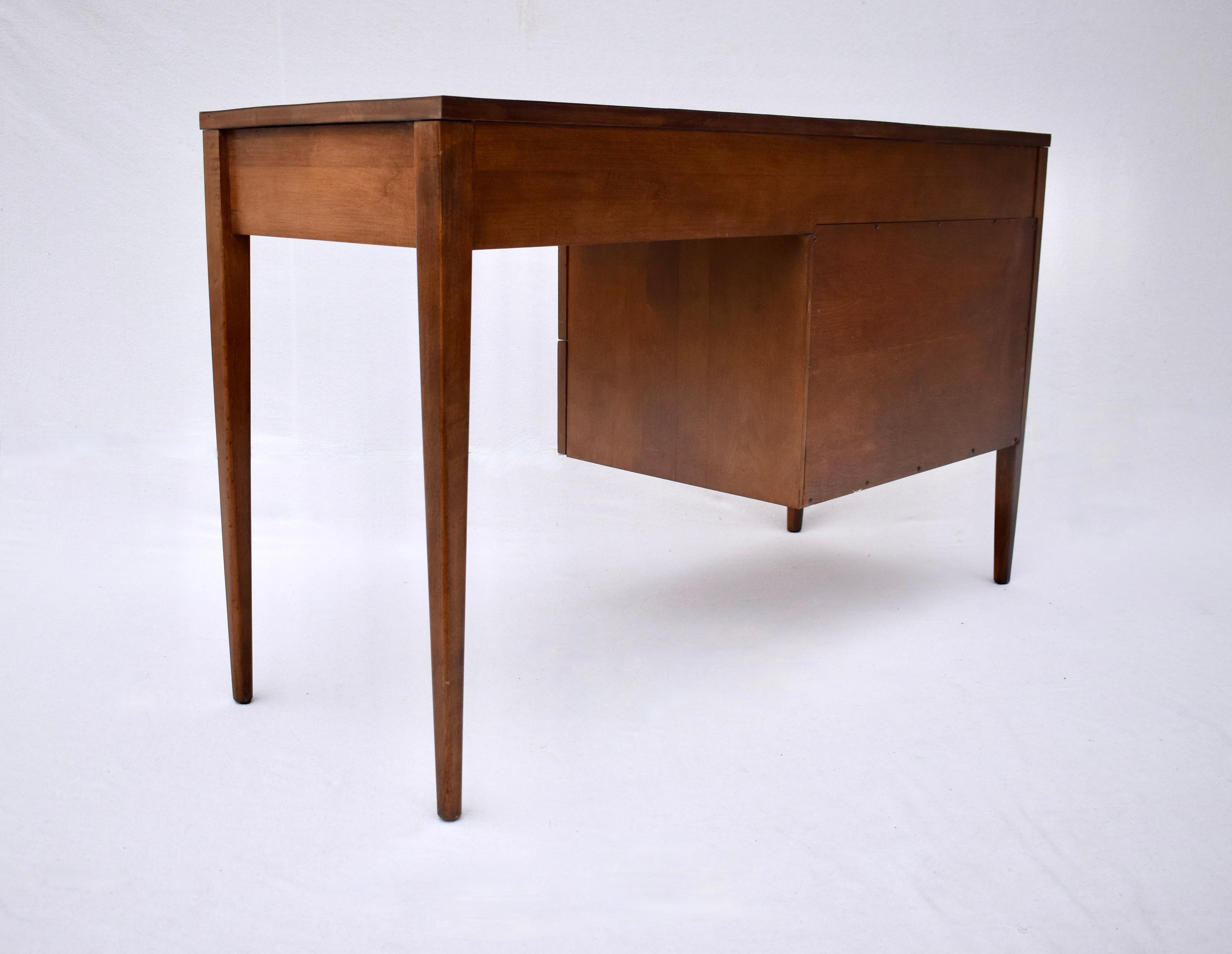 Brass 1950's Paul McCobb Planner Group Desk & Chair Set For Sale