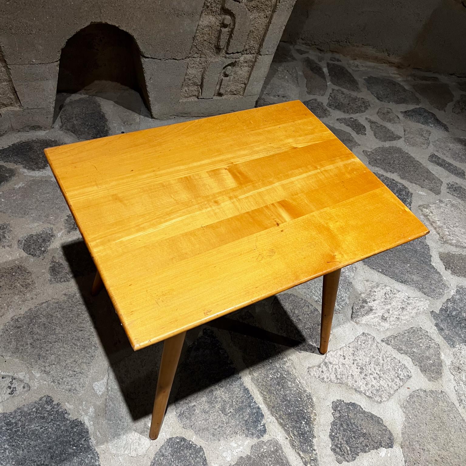 American 1950s Paul McCobb Planner Group Side Table Solid Maple  For Sale