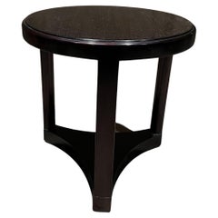 1950s Pedestal Round Side Table by Edward Wormley Dunbar Berne Indiana Restored