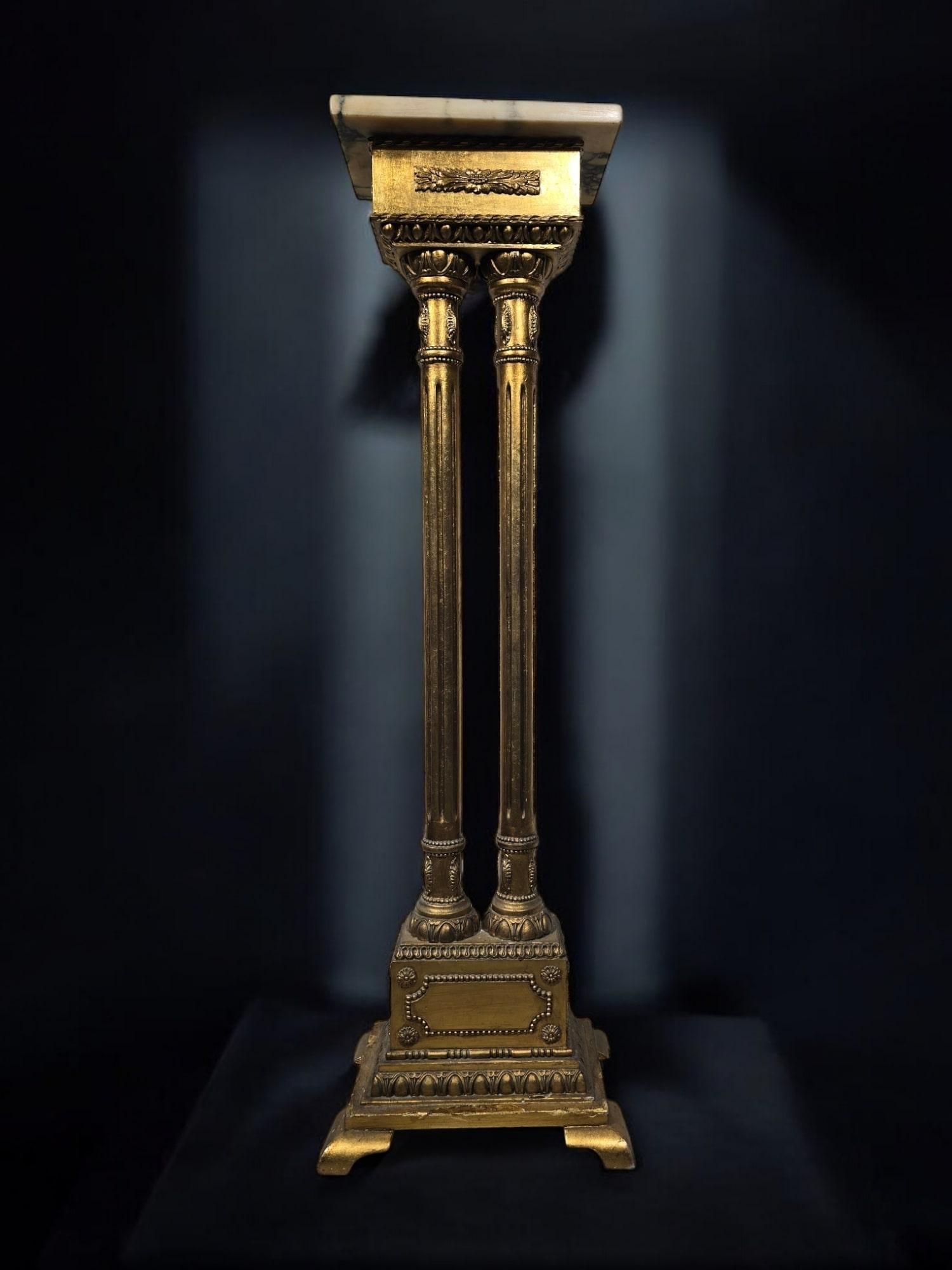 1950s Pedestal with Columns For Sale 9