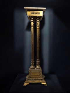 1950s Pedestal with Columns