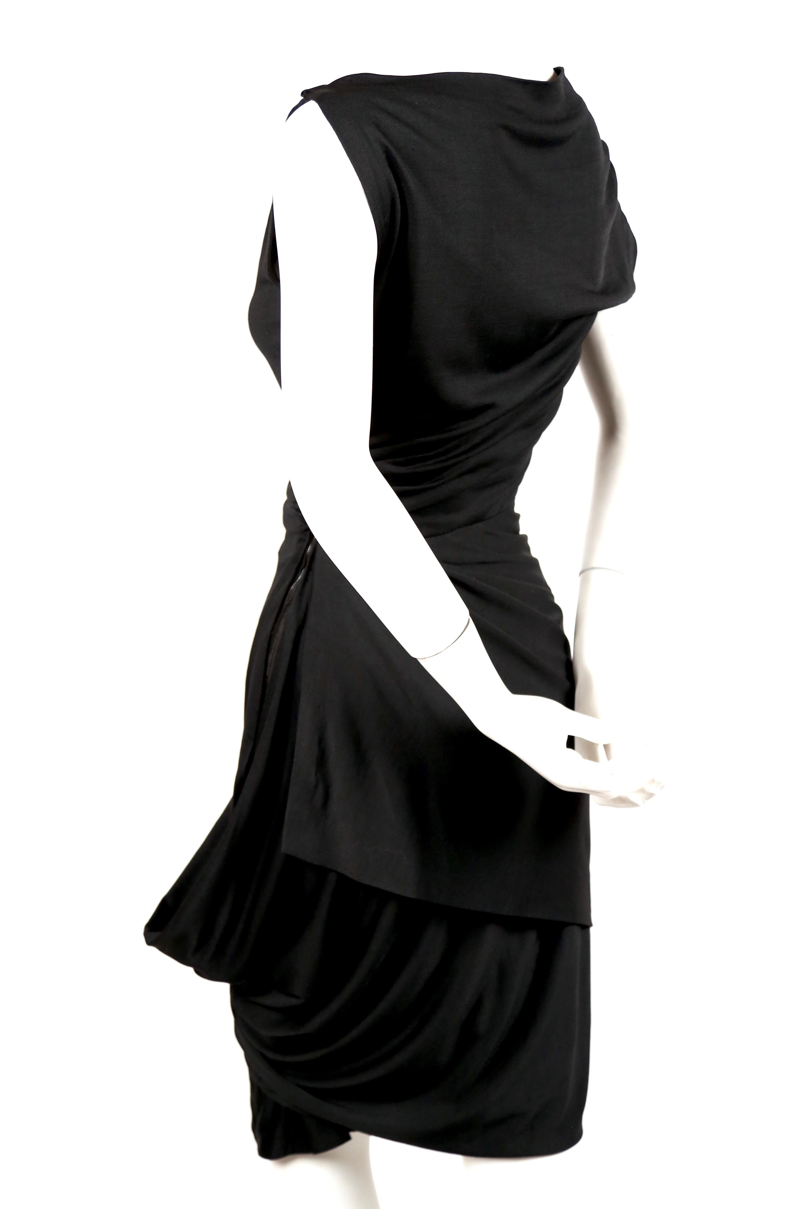 1950''s PEDRO RODRIGUEZ Haute Couture-Kleid aus Seidenjersey (Schwarz)