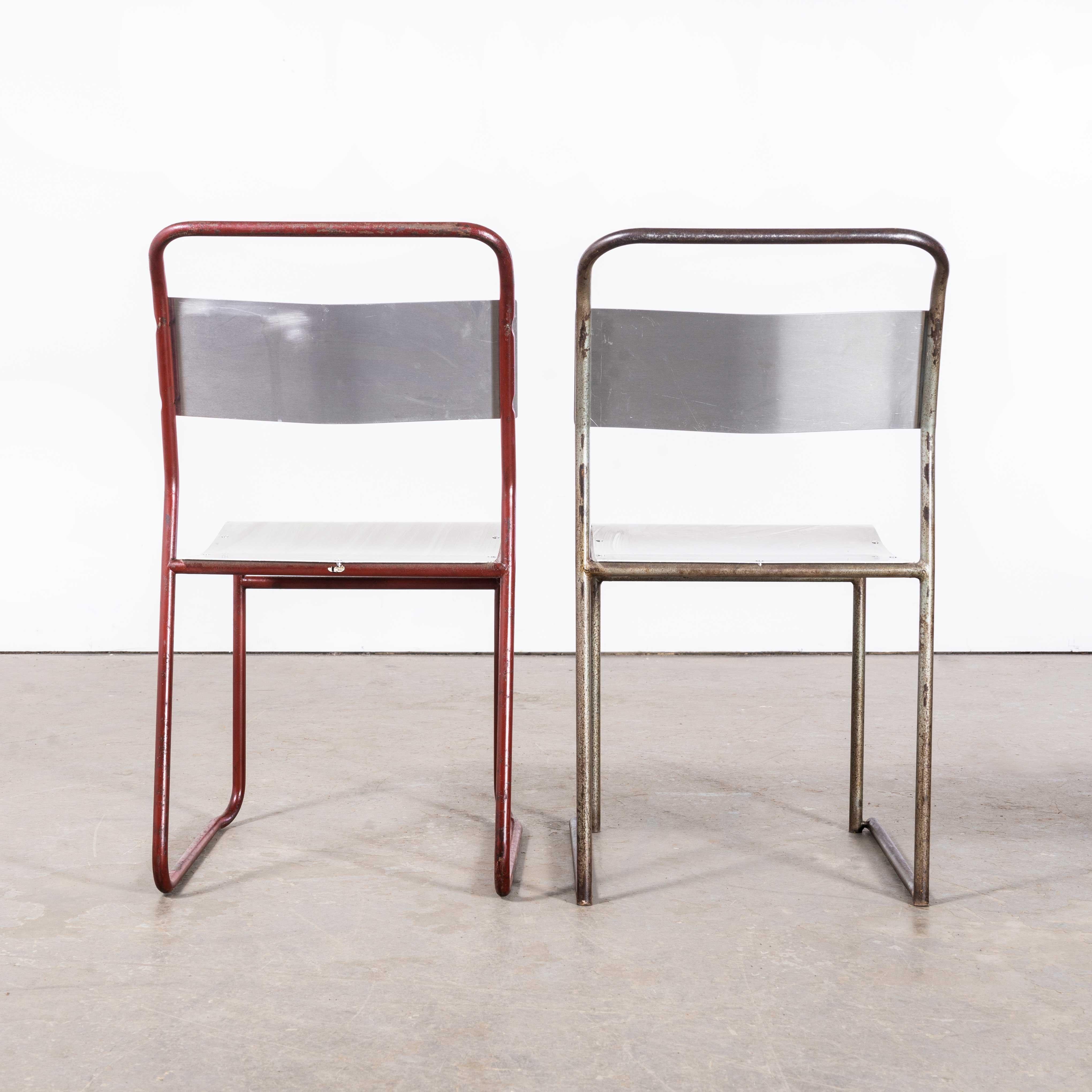 Mid-20th Century 1950's Pel - Cox Tubular Metal Outdoor Dining Chairs With - Qty Available For Sale