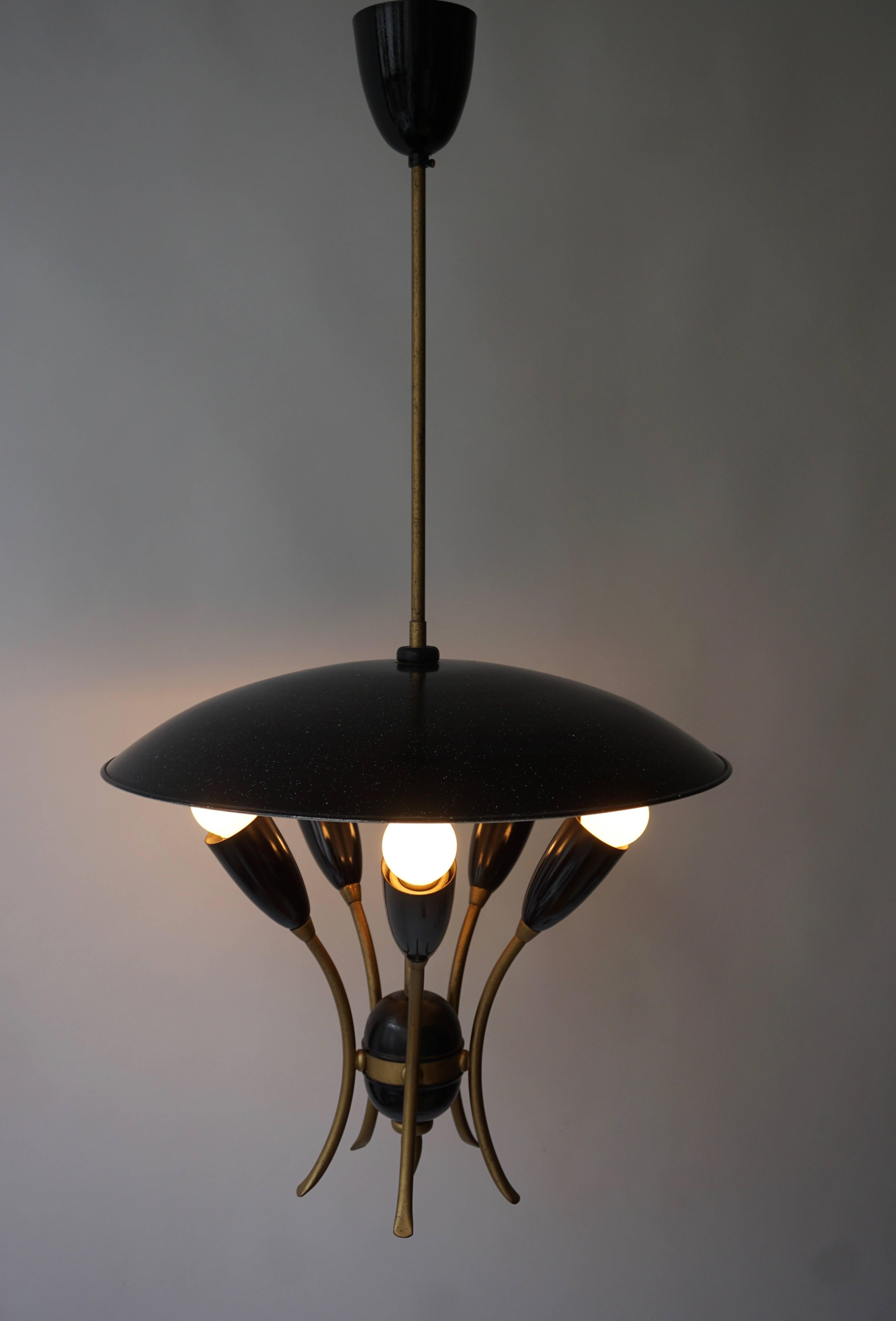 lampe à suspension des années 1950 3