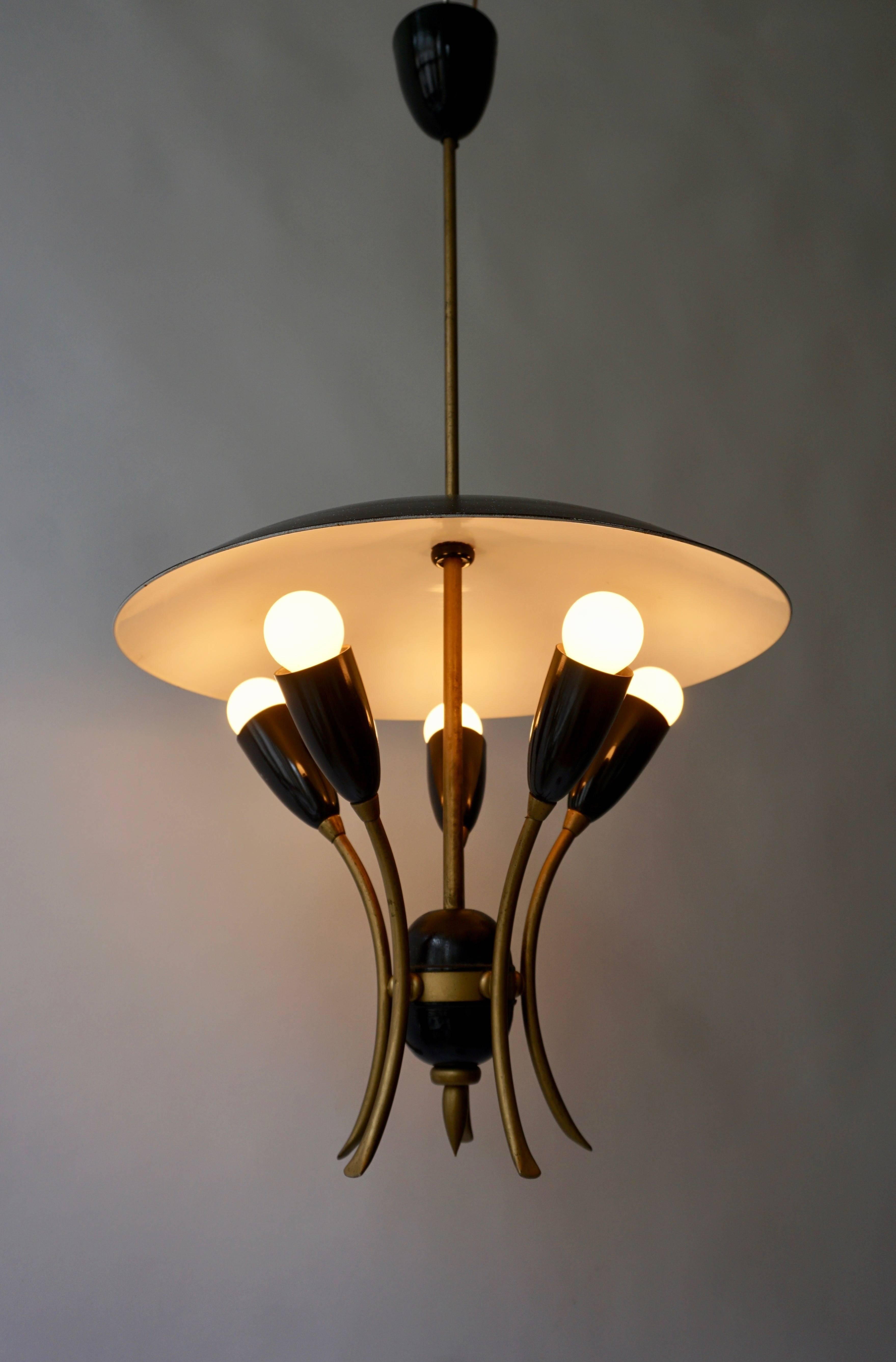 lampe à suspension des années 1950 4
