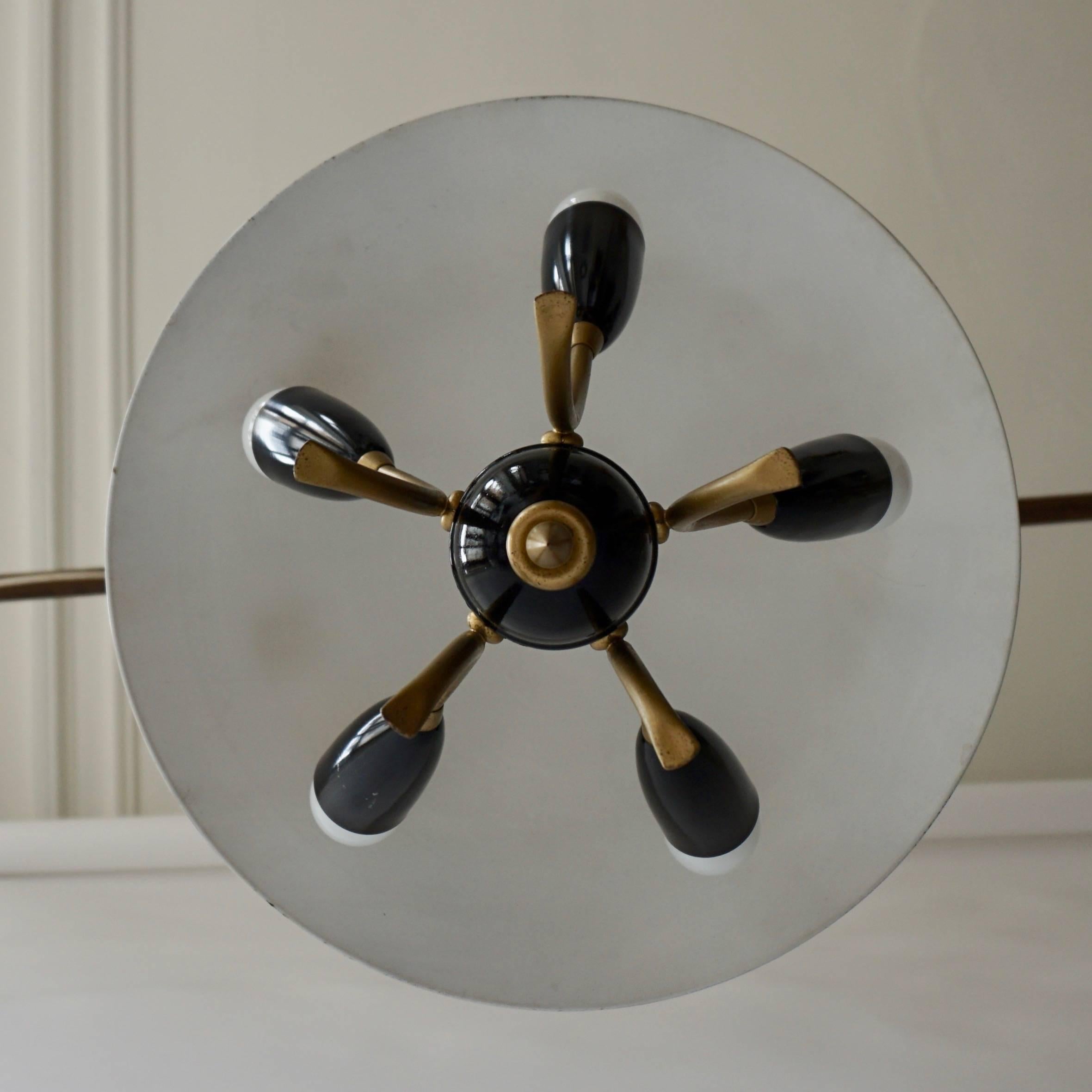 lampe à suspension des années 1950 6