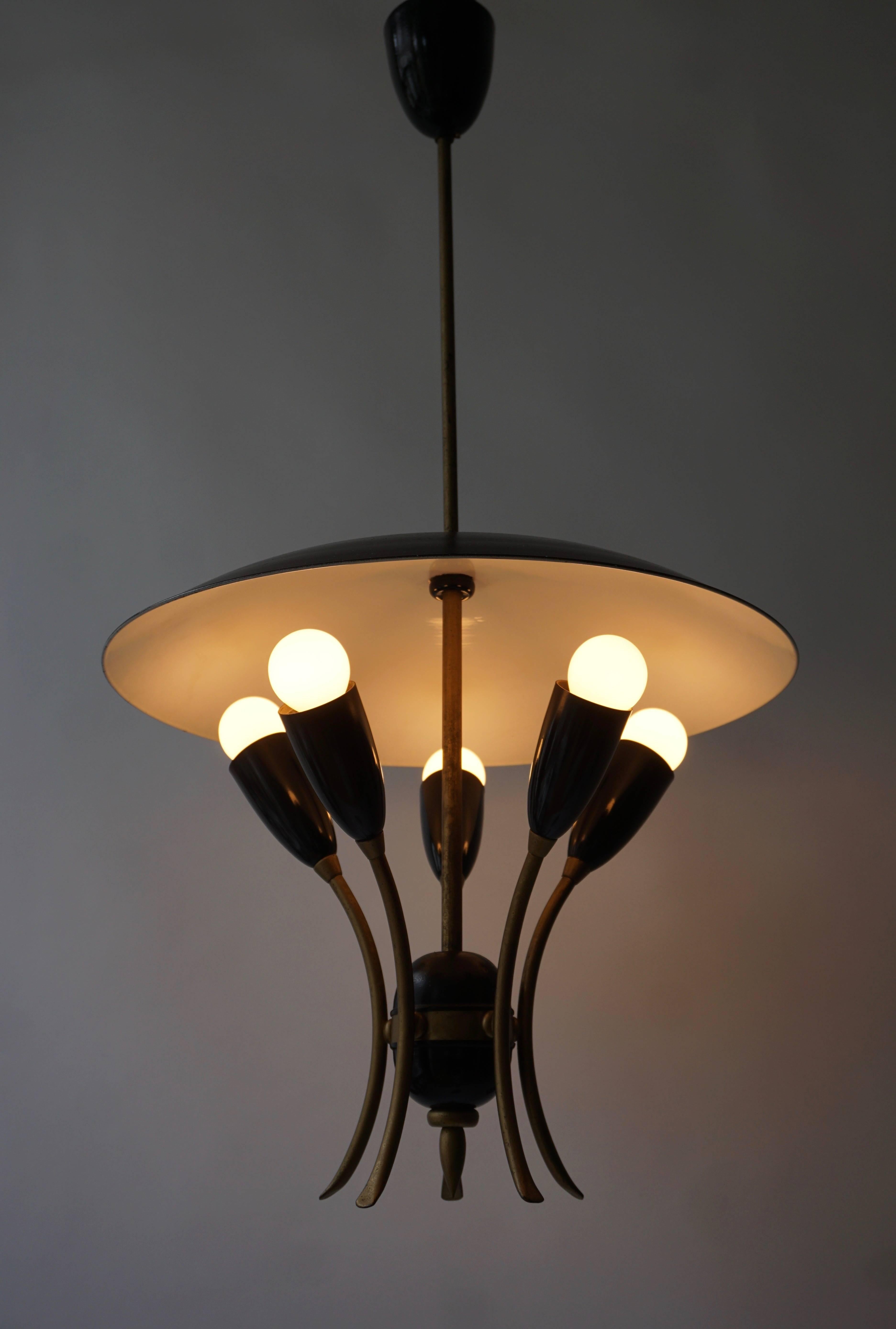 italien lampe à suspension des années 1950