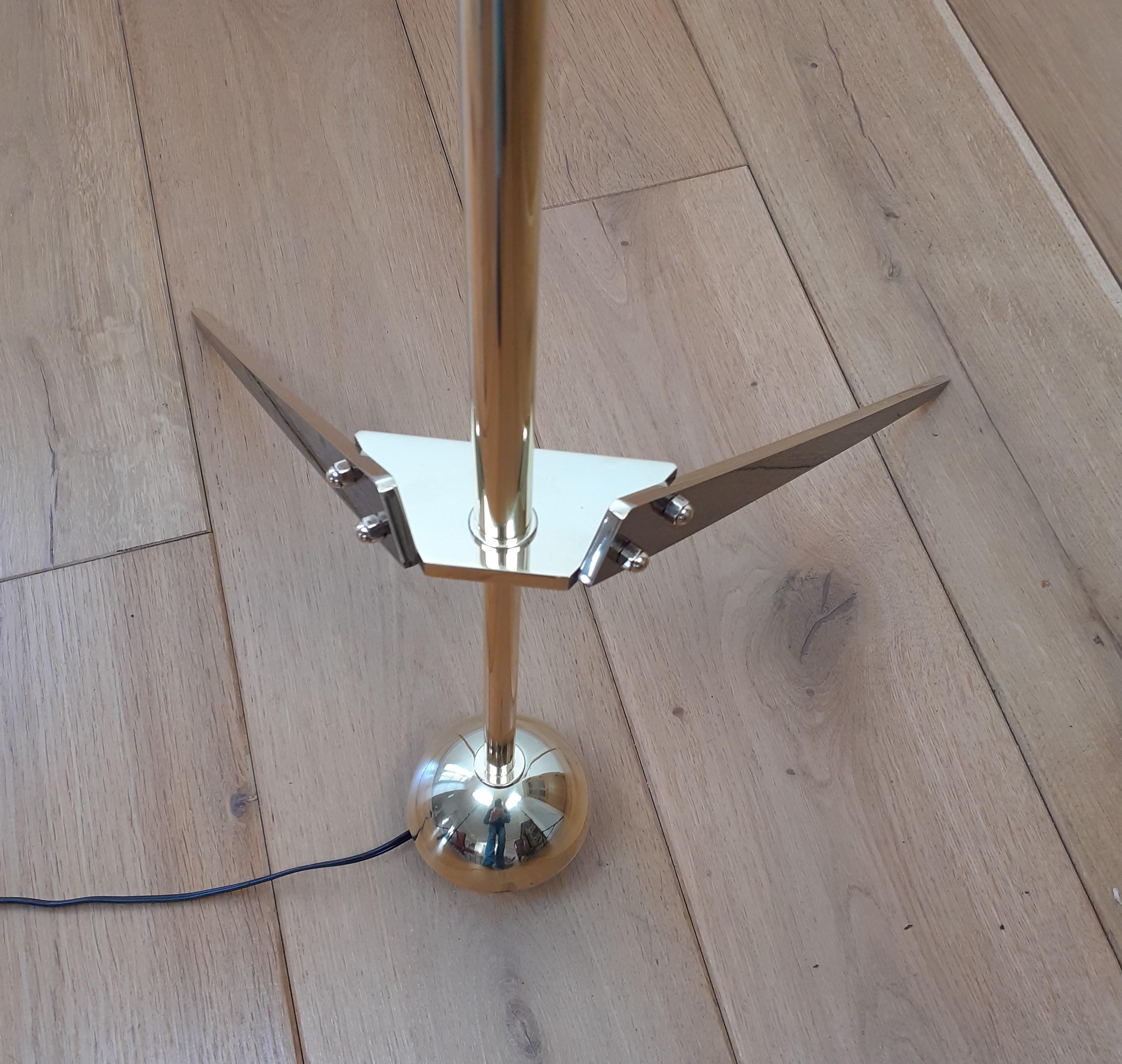 1950s Pendulum Floor Lamp by Maison Lunel 6