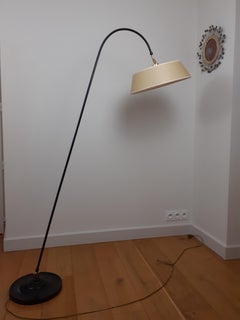 1950s Pendulum Floor Lamp by Maison Lunel