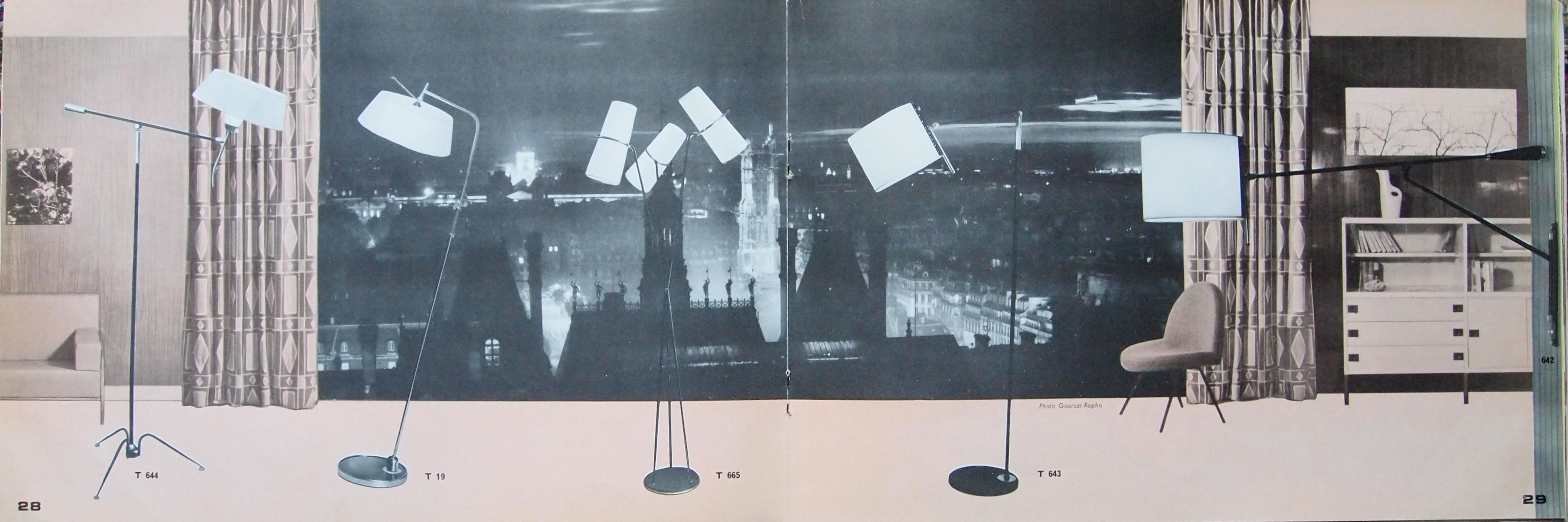 1950s Pendulum Floor Lamp by Maison Lunel 13