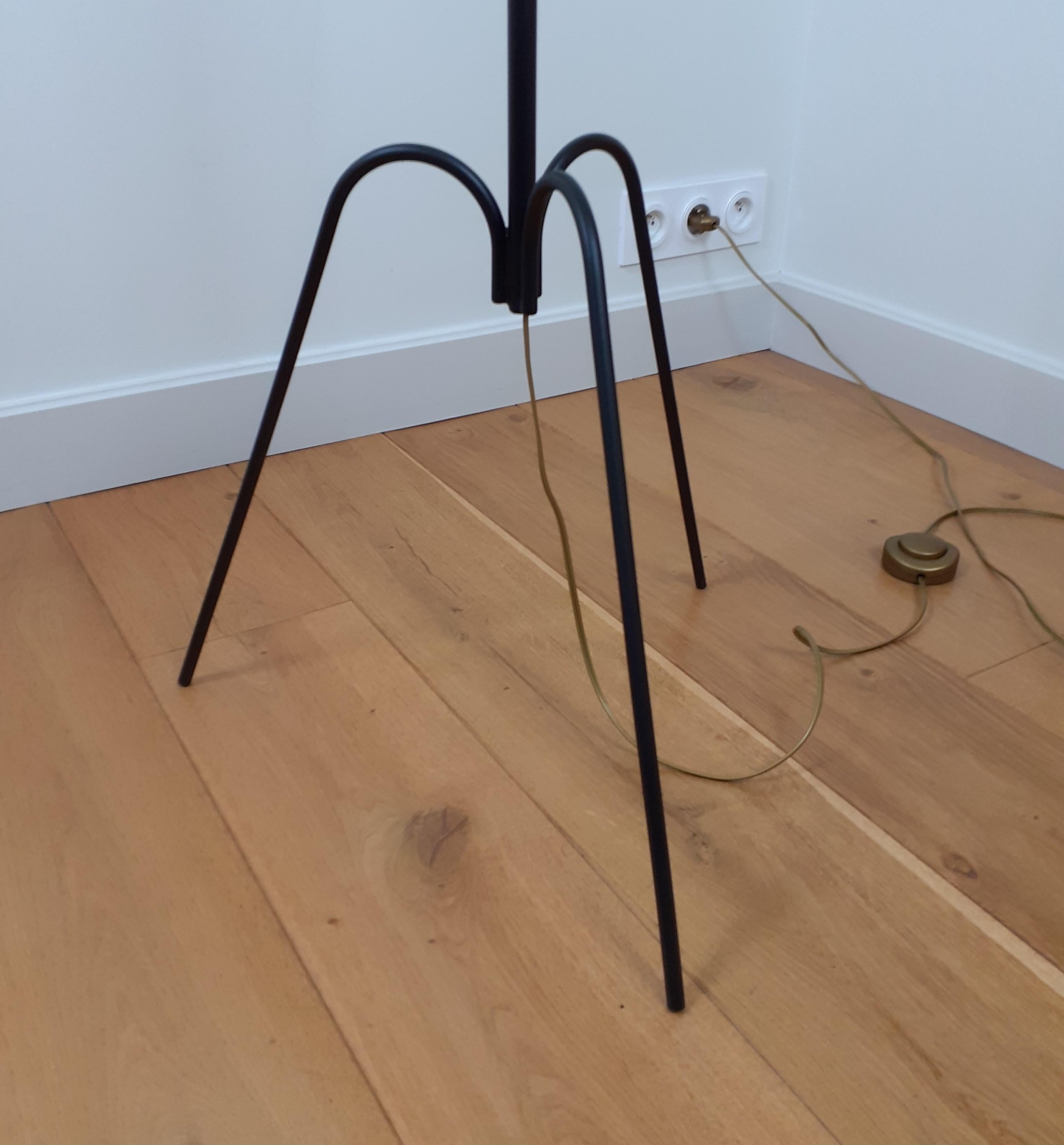 Mid-Century Modern 1950s Pendulum Floor Lamp by Maison Lunel