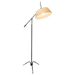1950s Pendulum Floor Lamp by Maison Lunel