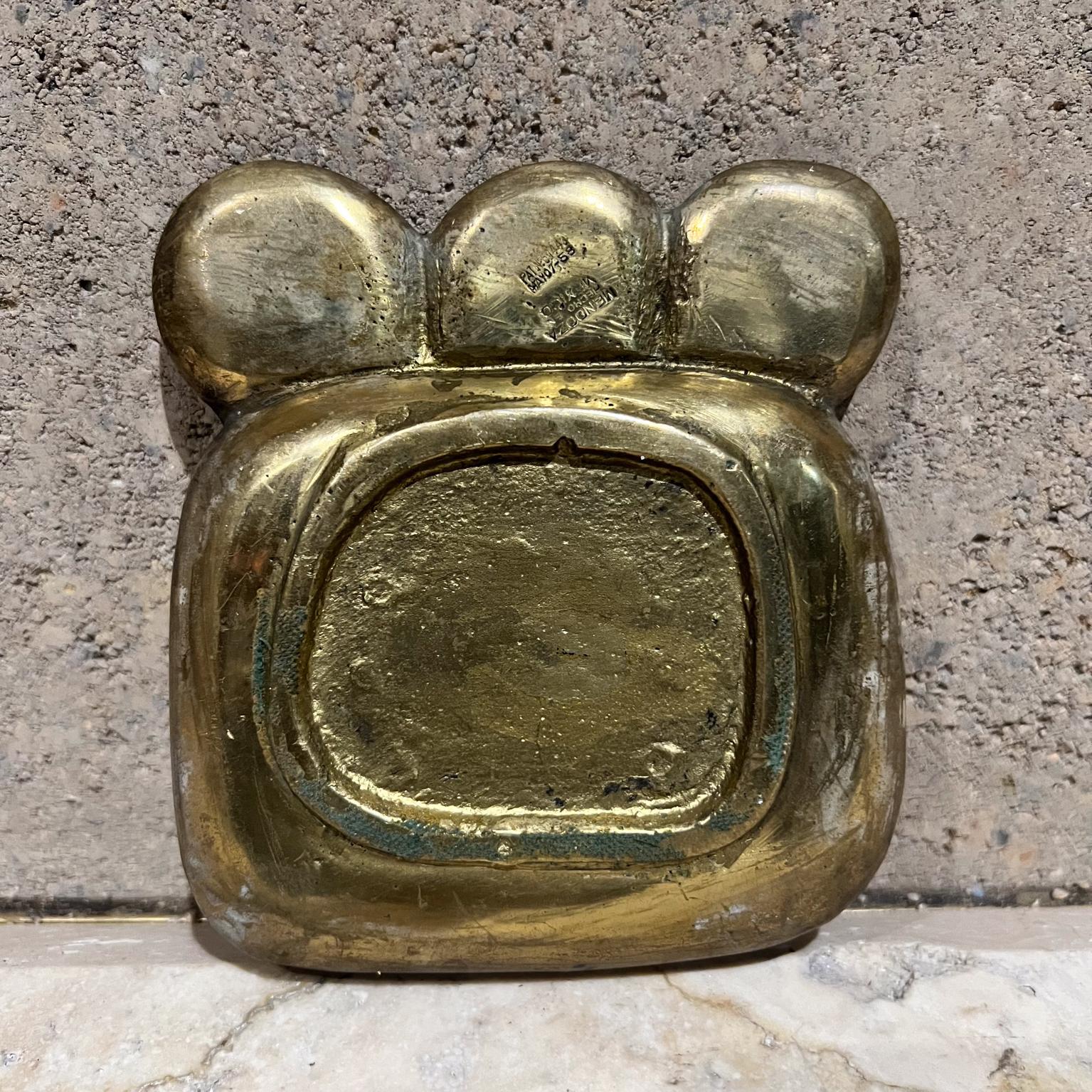 1950s Pepe Mendoza Ashtray Malachite & Brass Mexican Modernism 1