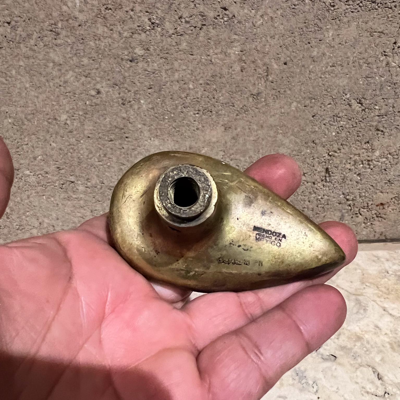 Pepe Mendoza Revive Mayan Teardrop Pull Doorknob Malachite Brass Mexican Modern Bon état - En vente à Chula Vista, CA