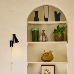 1950s Perforated Metal Diabolo Plug-In Wall Lamp Attributed to Mauri Almari