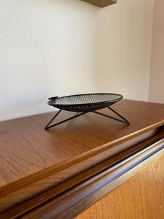 1950s Perforated Metal Mesh Atomic Dish Ashtray Nº S30  Richard Galef Ravenware