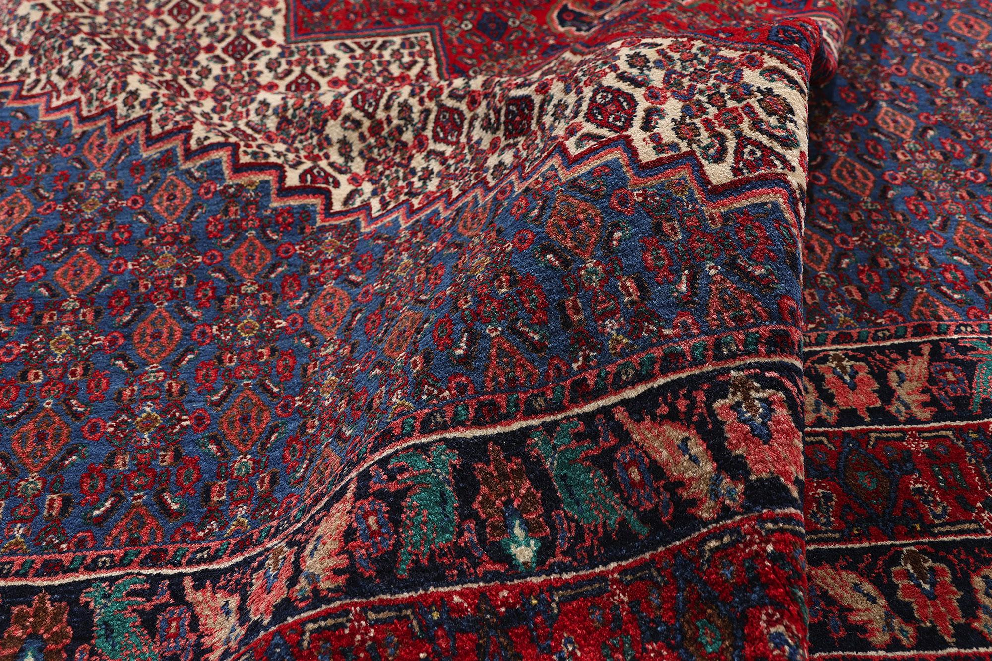 20th Century 1950's Persian Bijar Carpet with Modern Style For Sale