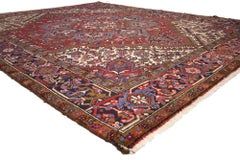 1950's Persian Heriz Rug with Traditional Style