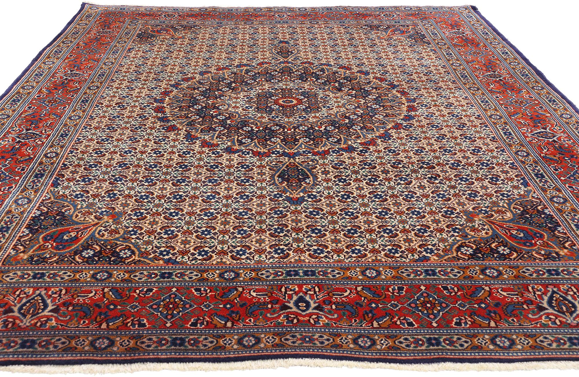 Alfombra persa Mahi Tabriz de 1950 con estilo tradicional Persa en venta