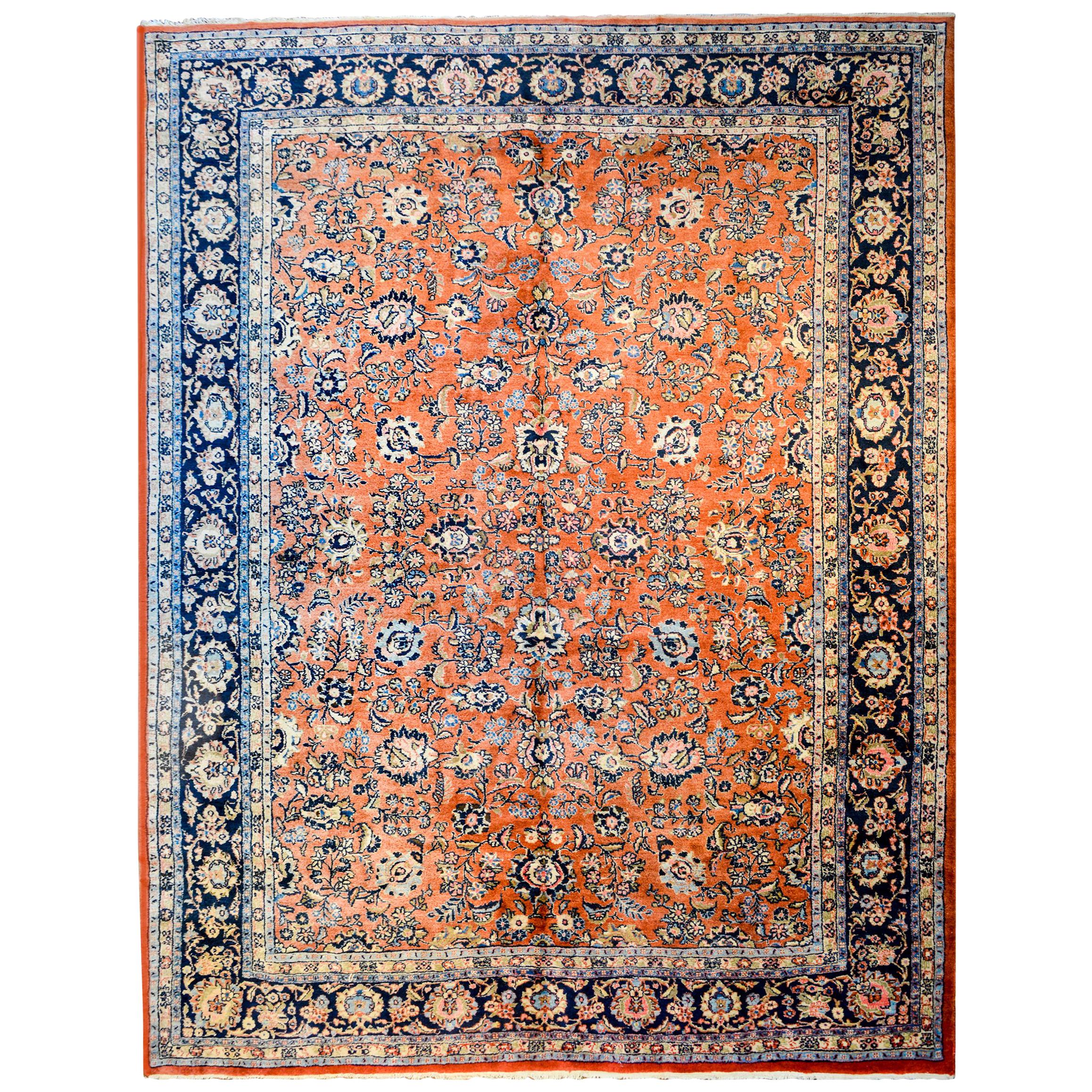 1950s Persian Qazvin Rug